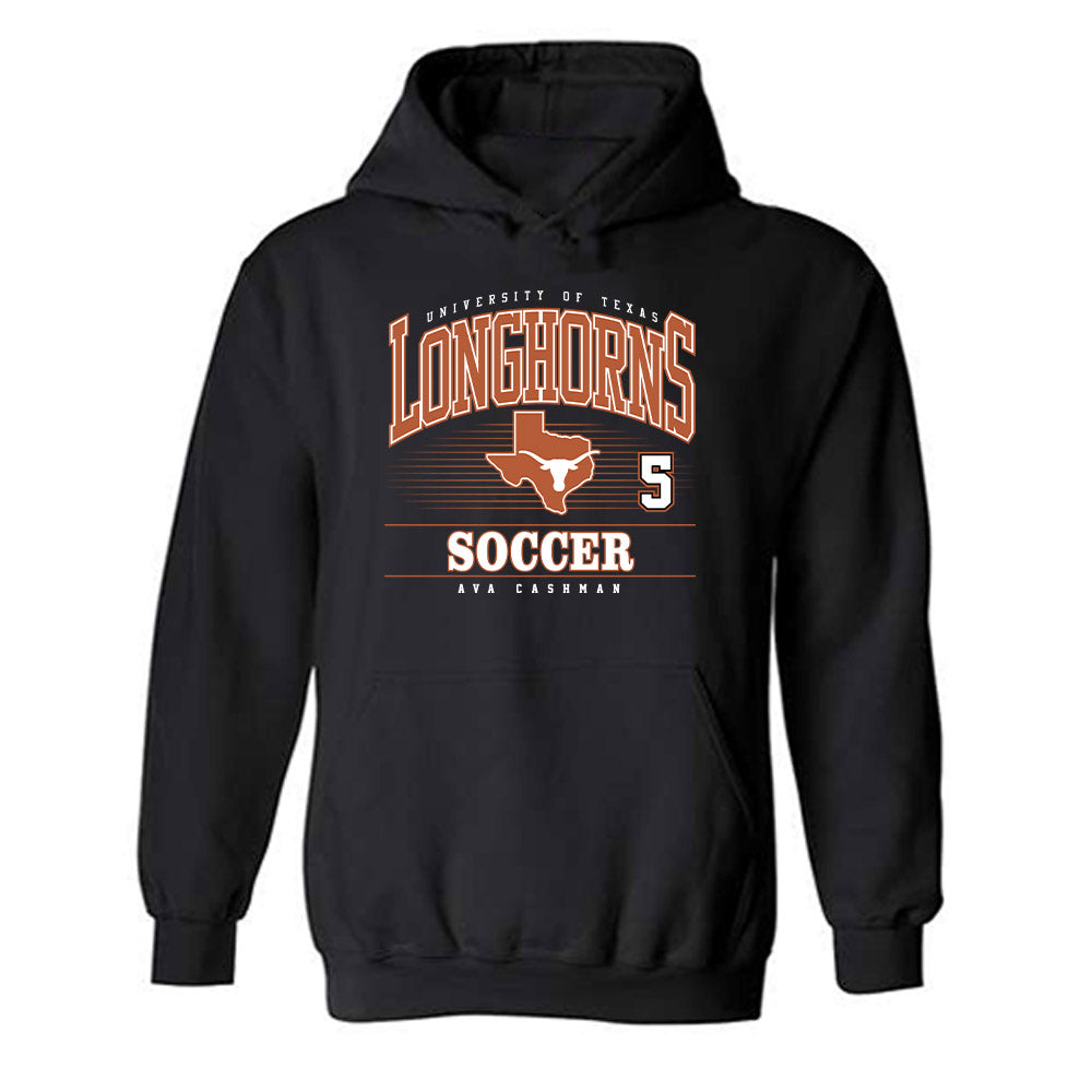 Texas - NCAA Women's Soccer : Ava Cashman - Classic Fashion Shersey Hooded Sweatshirt-0