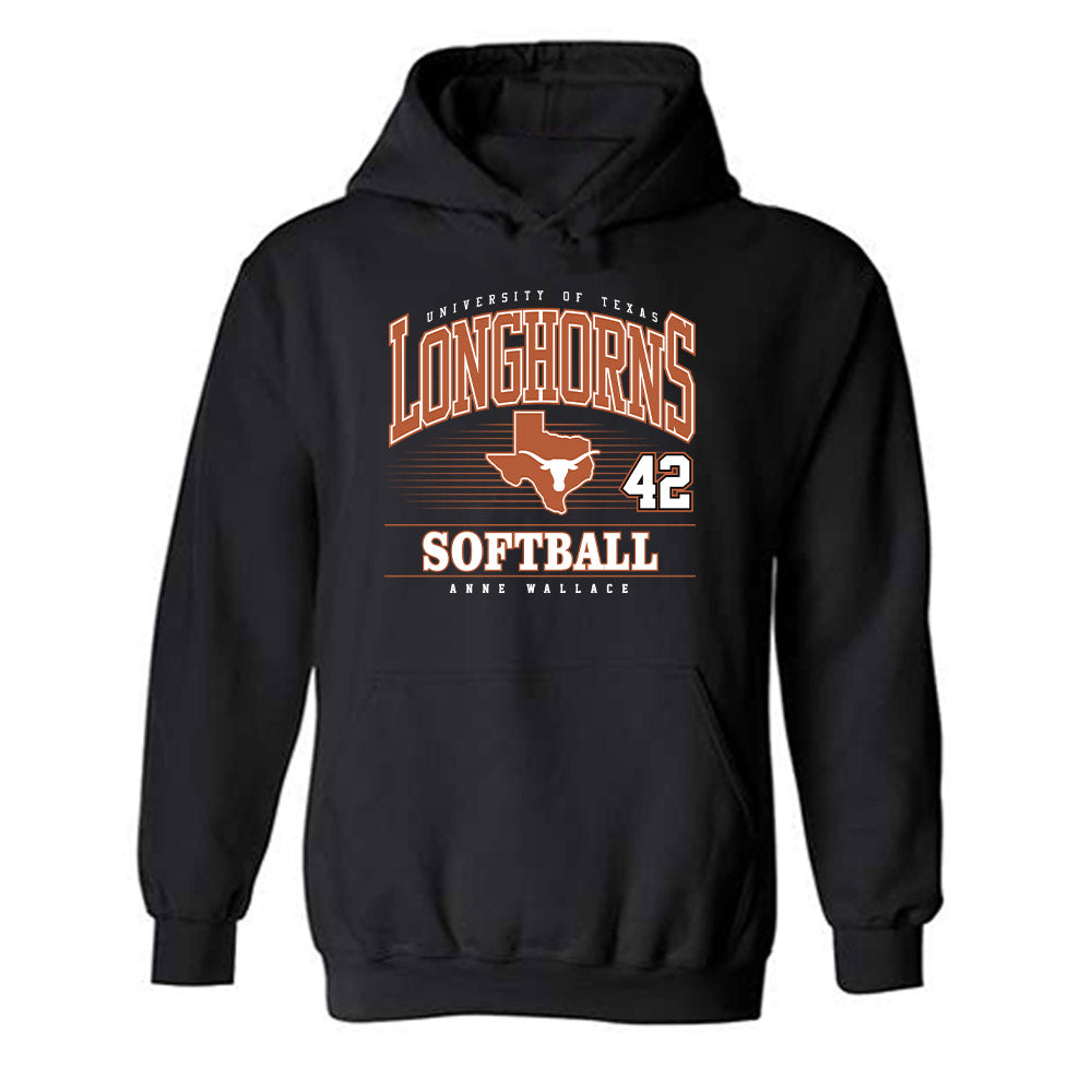 Texas - NCAA Softball : Anne Wallace - Classic Fashion Shersey Hooded Sweatshirt-0
