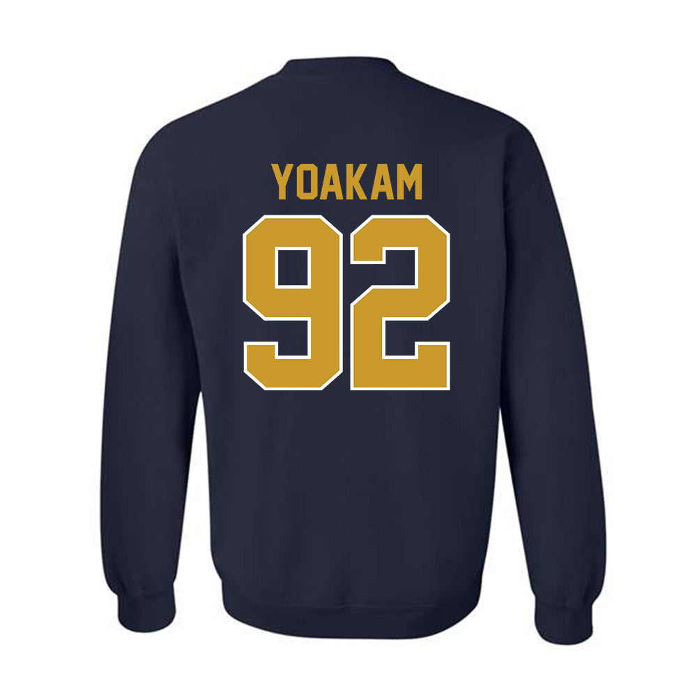 Notre Dame - NCAA Football : Zachary Yoakam - Classic Shersey Crewneck Sweatshirt-1