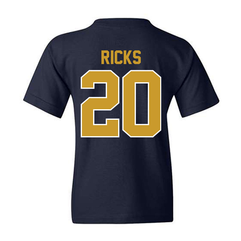 Notre Dame - NCAA Baseball : Caleb Ricks - Classic Shersey Youth T-Shirt-1