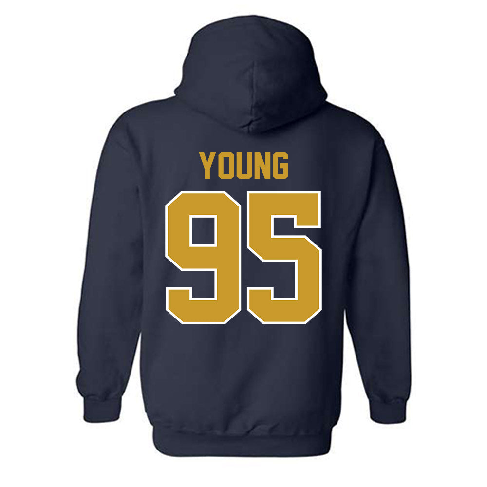 Notre Dame - NCAA Football : Bryce Young - Classic Shersey Hooded Sweatshirt-1