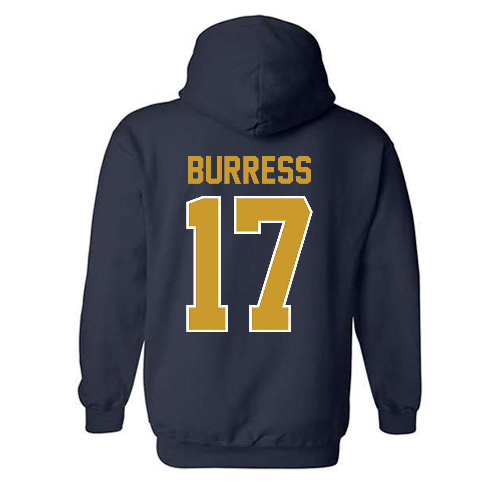 Notre Dame - NCAA Football : Elijah Burress - Classic Shersey Hooded Sweatshirt-1