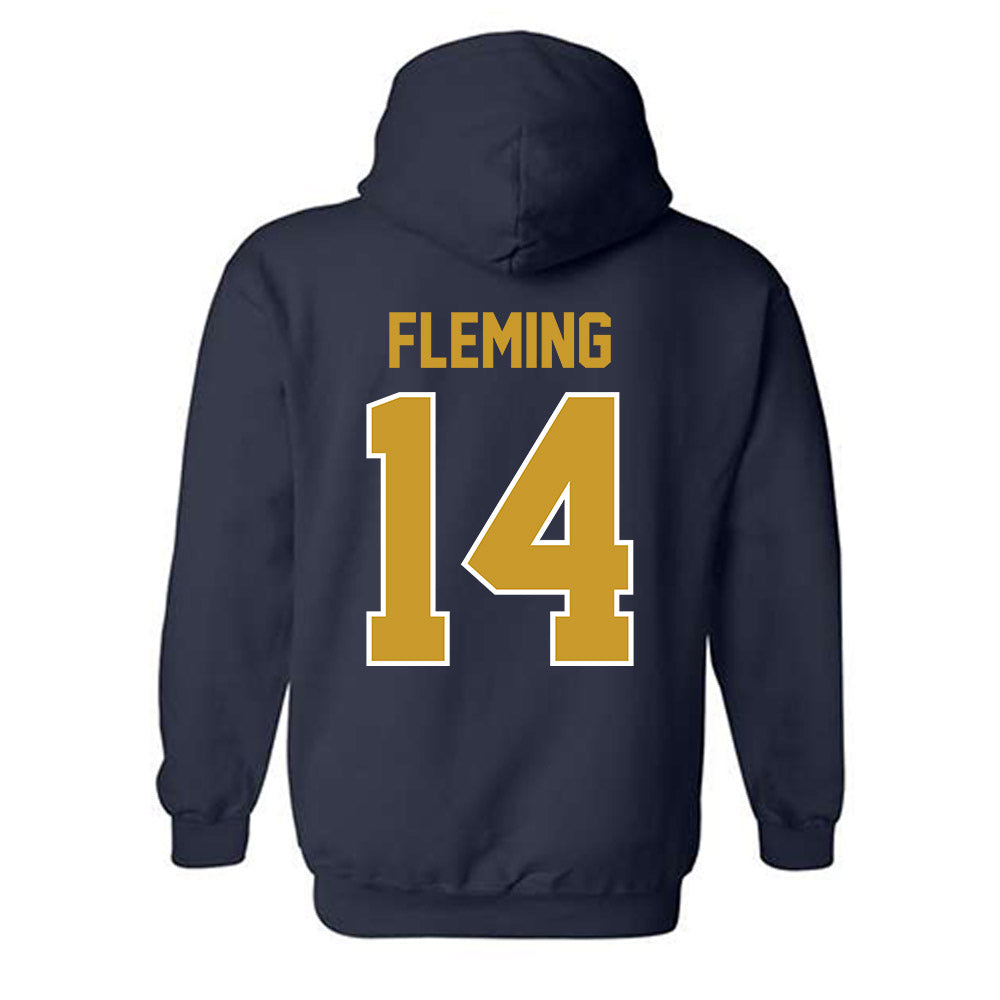 Notre Dame - NCAA Men's Ice Hockey : Maddox Fleming - Classic Shersey Hooded Sweatshirt-1