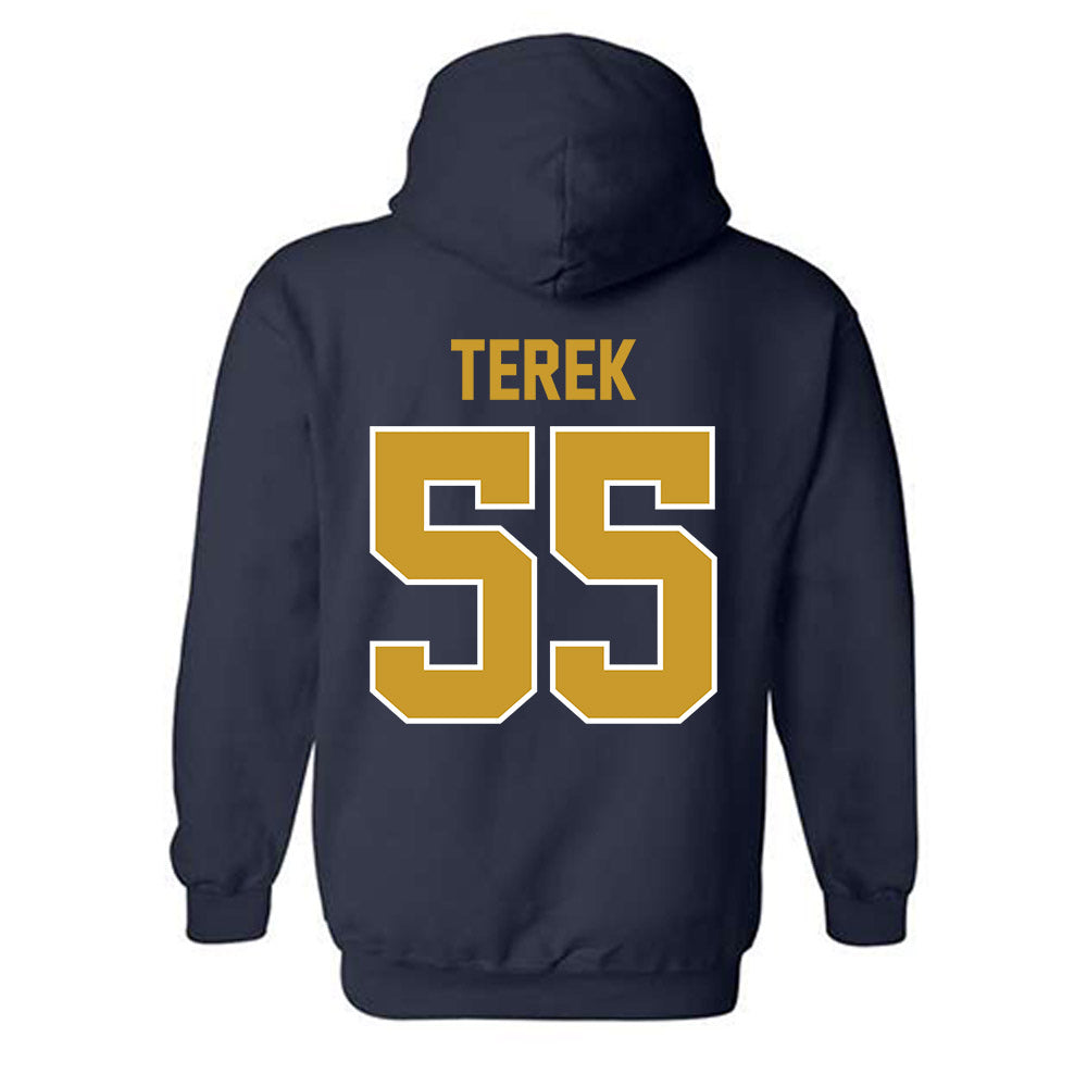 Notre Dame - NCAA Football : Christopher Terek - Classic Shersey Hooded Sweatshirt-1