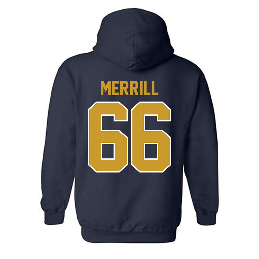 Notre Dame - NCAA Football : Tyler Merrill - Classic Shersey Hooded Sweatshirt-1