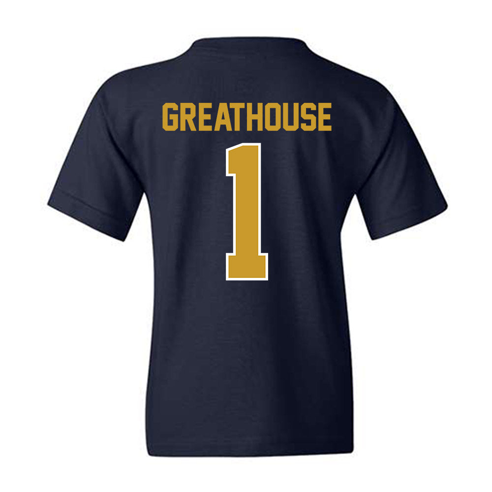 Notre Dame - NCAA Football : Jaden Greathouse - Classic Shersey Youth T-Shirt-1