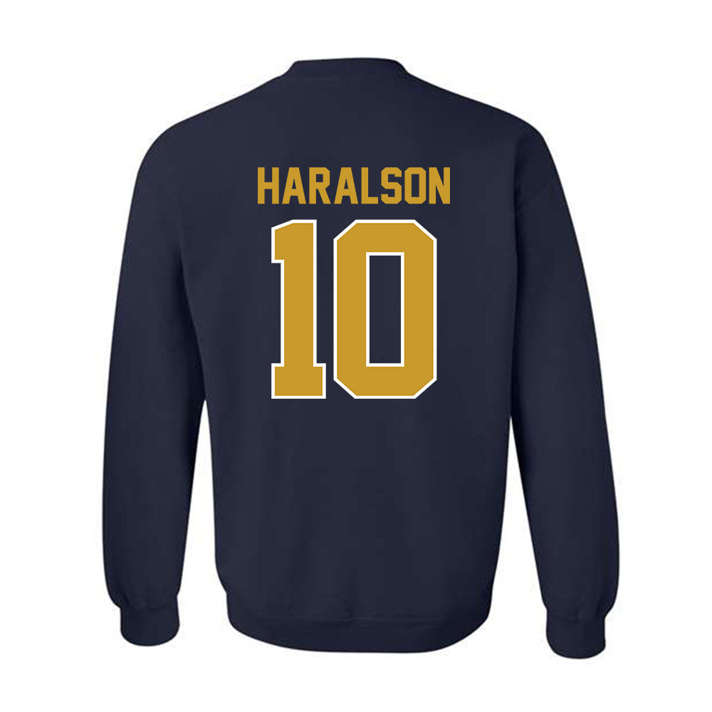 Notre Dame - NCAA Men's Basketball : Jalen Haralson - Classic Shersey Crewneck Sweatshirt-1