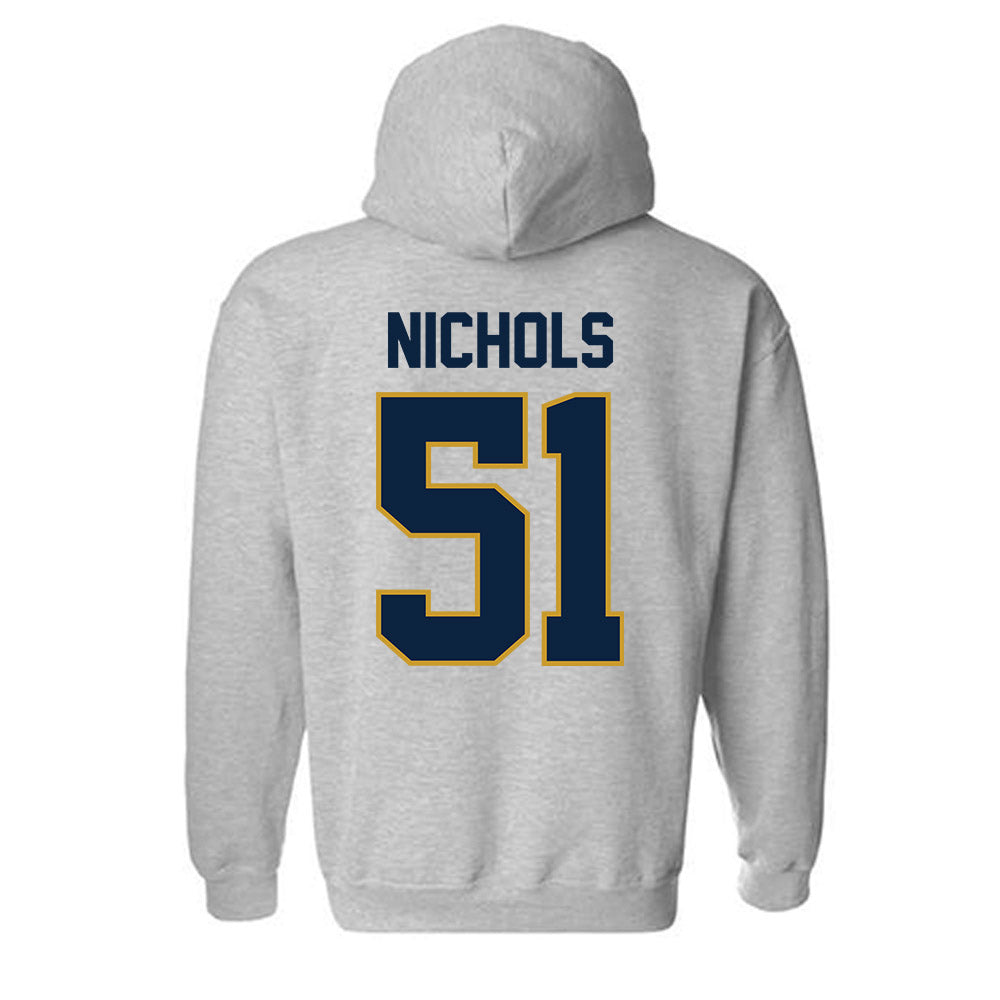 Notre Dame - NCAA Football : Ben Nichols - Classic Shersey Hooded Sweatshirt-3