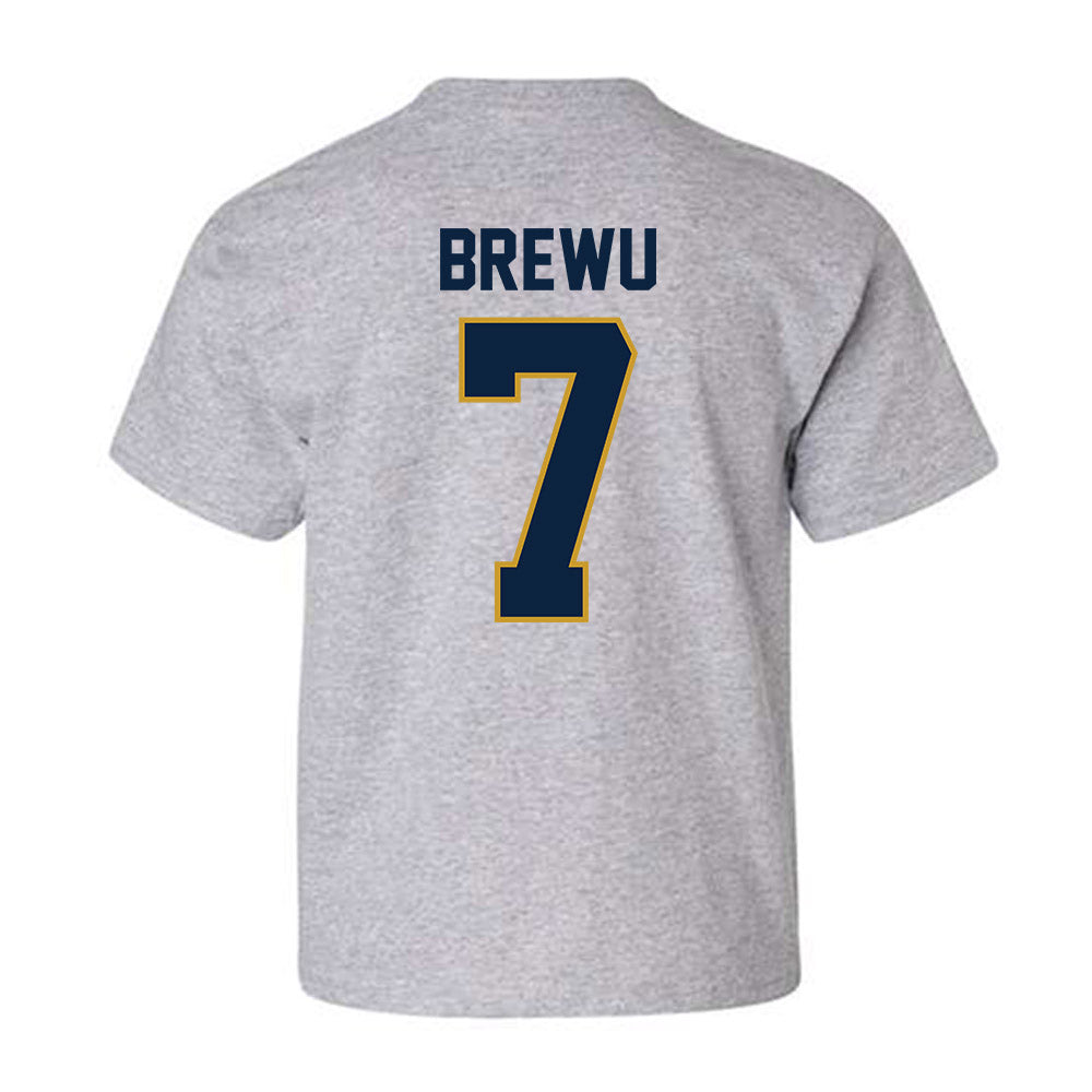 Notre Dame - NCAA Football : Francis Brewu - Classic Shersey Youth T-Shirt-1