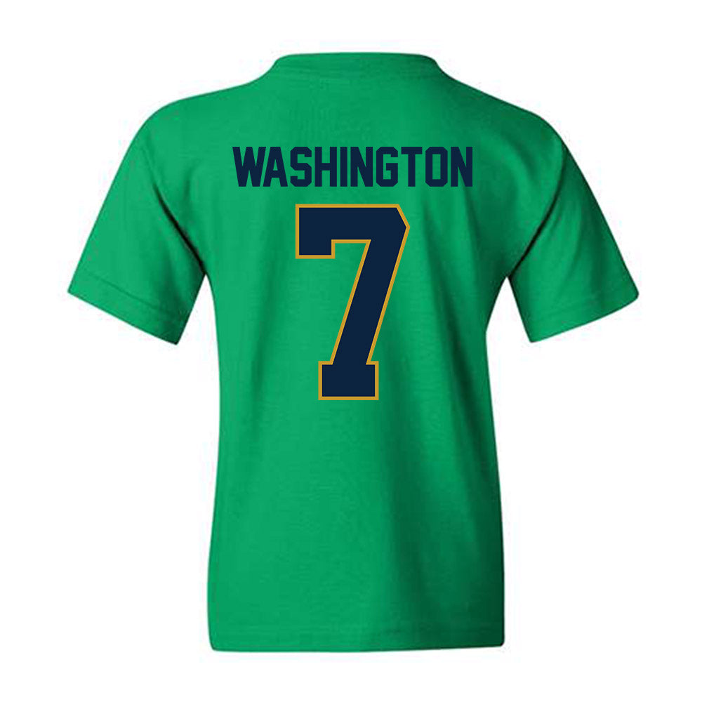 Notre Dame - NCAA Football : Tyrus Washington - Classic Shersey Youth T-Shirt-1