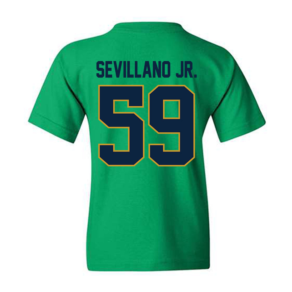 Notre Dame - NCAA Football : Sean Sevillano Jr. - Classic Shersey Youth T-Shirt-1