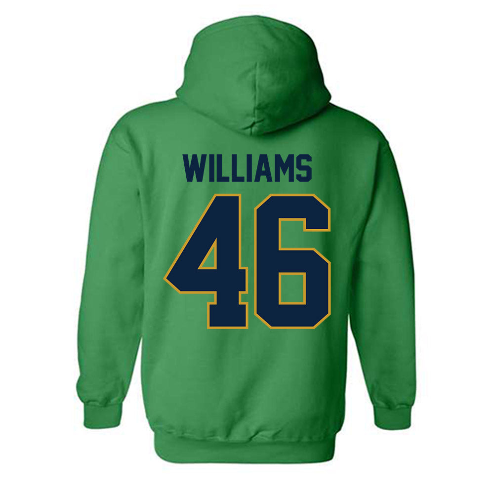 Notre Dame - NCAA Football : Matt Williams - Classic Shersey Hooded Sweatshirt-1