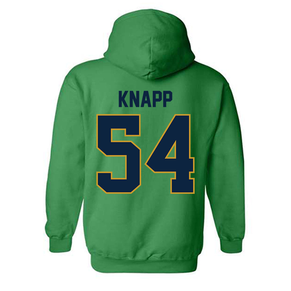 Notre Dame - NCAA Football : Anthonie Knapp - Classic Shersey Hooded Sweatshirt-1