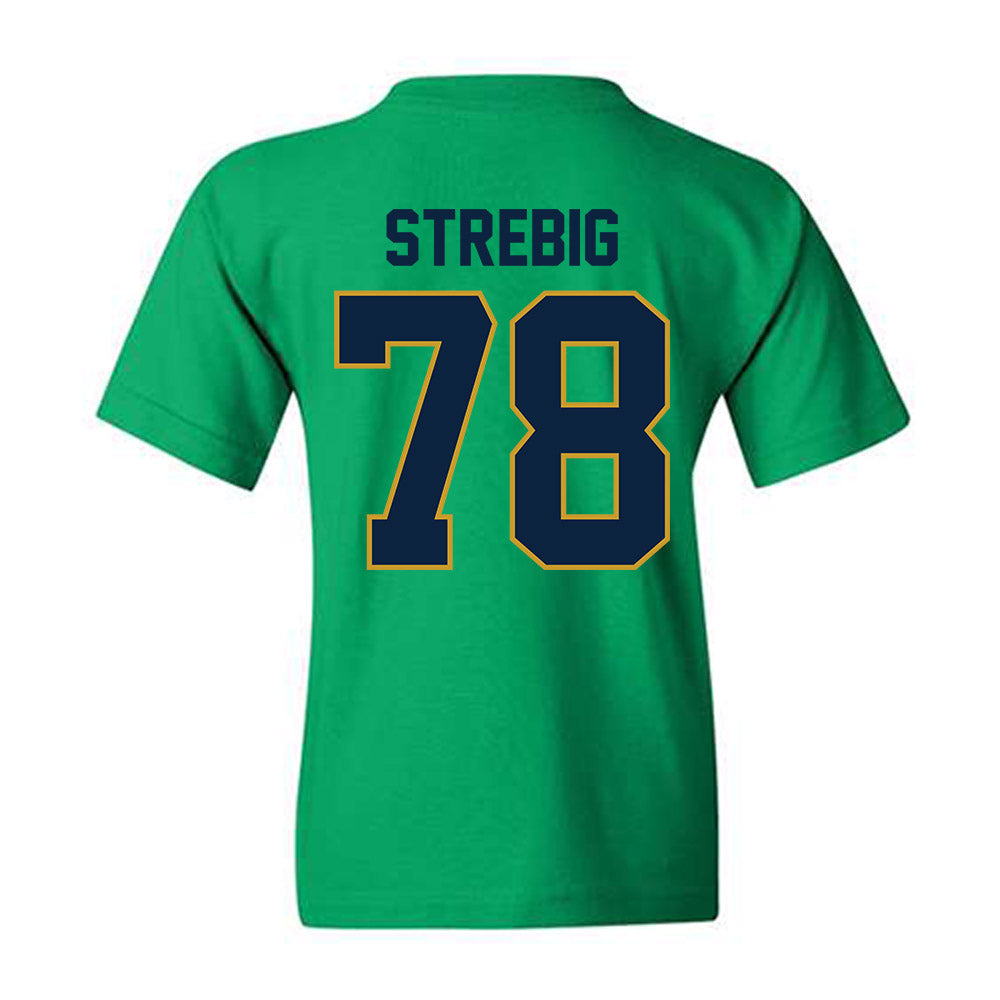 Notre Dame - NCAA Football : Owen Strebig - Classic Shersey Youth T-Shirt-1