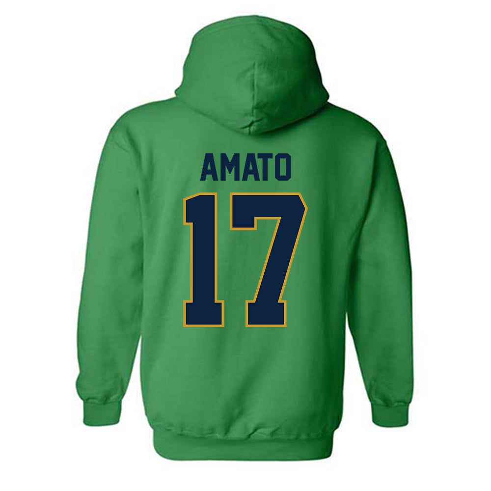 Notre Dame - NCAA Women's Lacrosse : Ellie Amato - Classic Shersey Hooded Sweatshirt-1