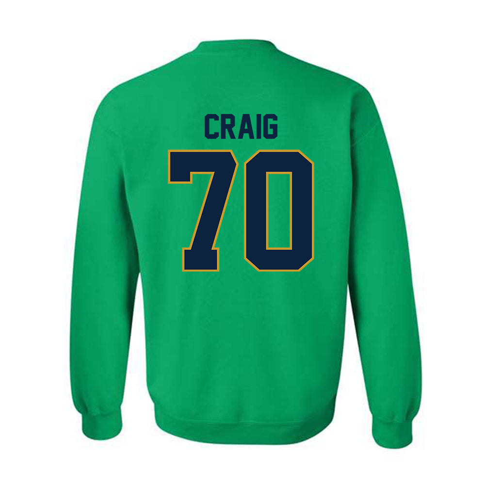 Notre Dame - NCAA Football : Ashton Craig - Classic Shersey Crewneck Sweatshirt-1