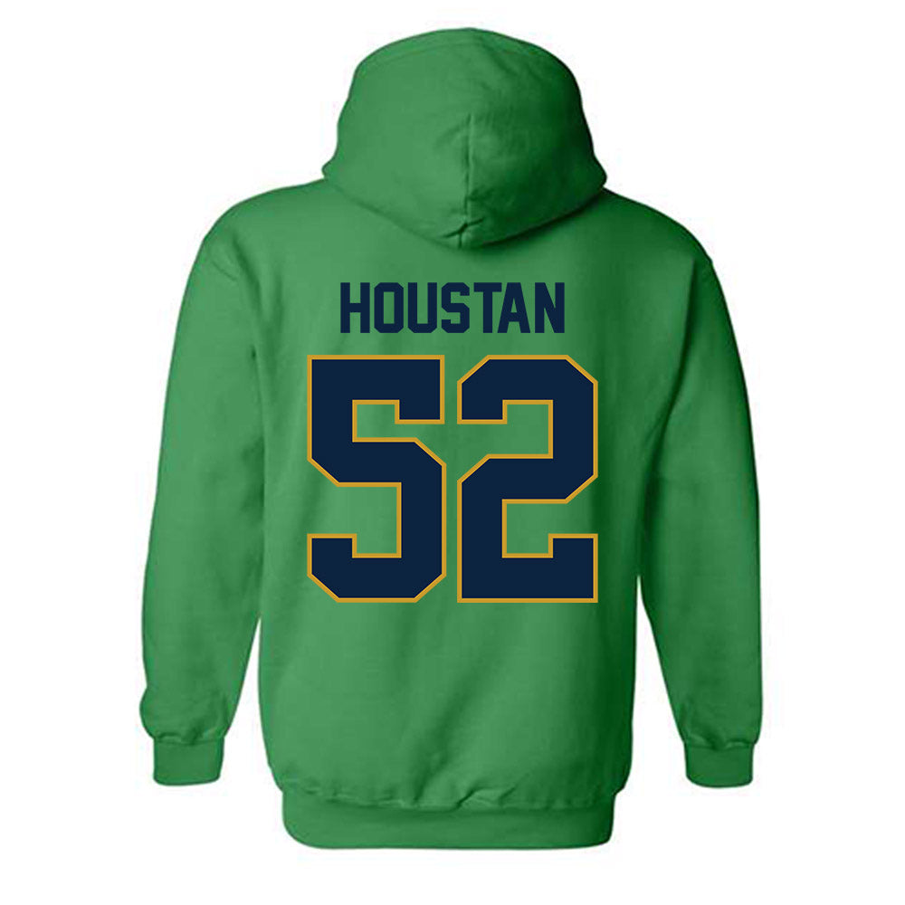Notre Dame - NCAA Football : Devan Houstan - Classic Shersey Hooded Sweatshirt-1