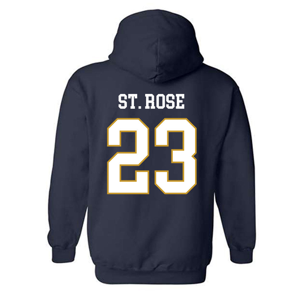 Notre Dame - NCAA Women's Basketball : Madison St. Rose - Classic Fashion Shersey Hooded Sweatshirt-1