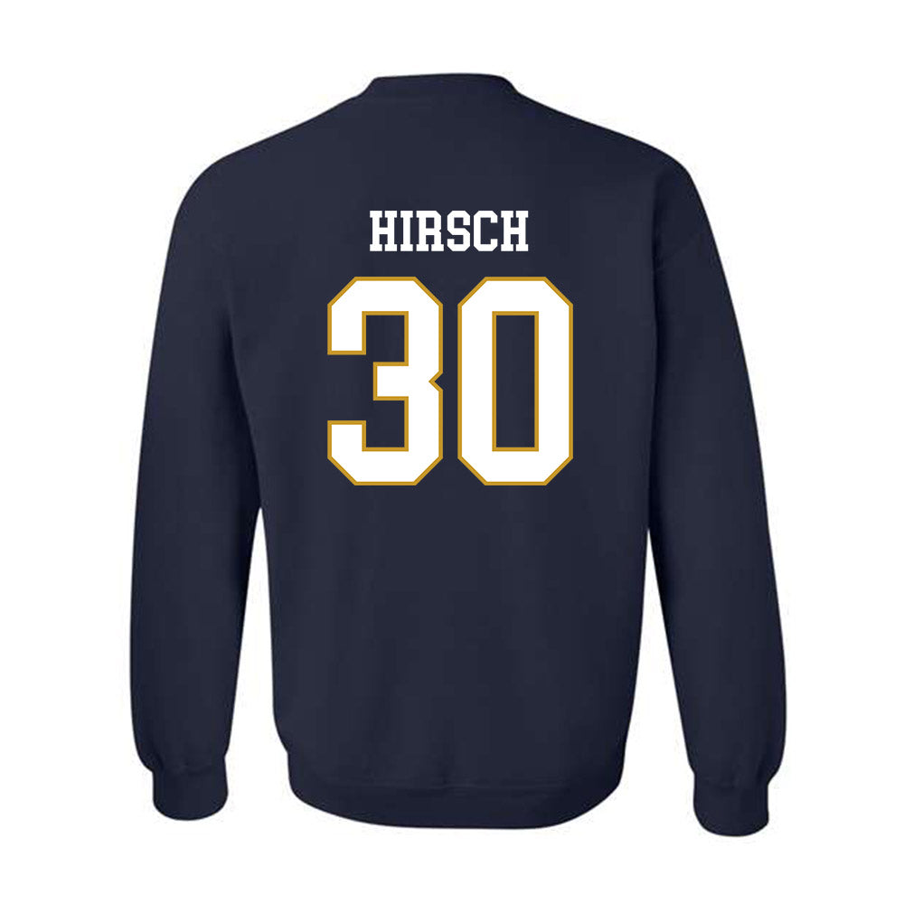 Notre Dame - NCAA Baseball : Xavier Hirsch - Classic Fashion Shersey Crewneck Sweatshirt-1