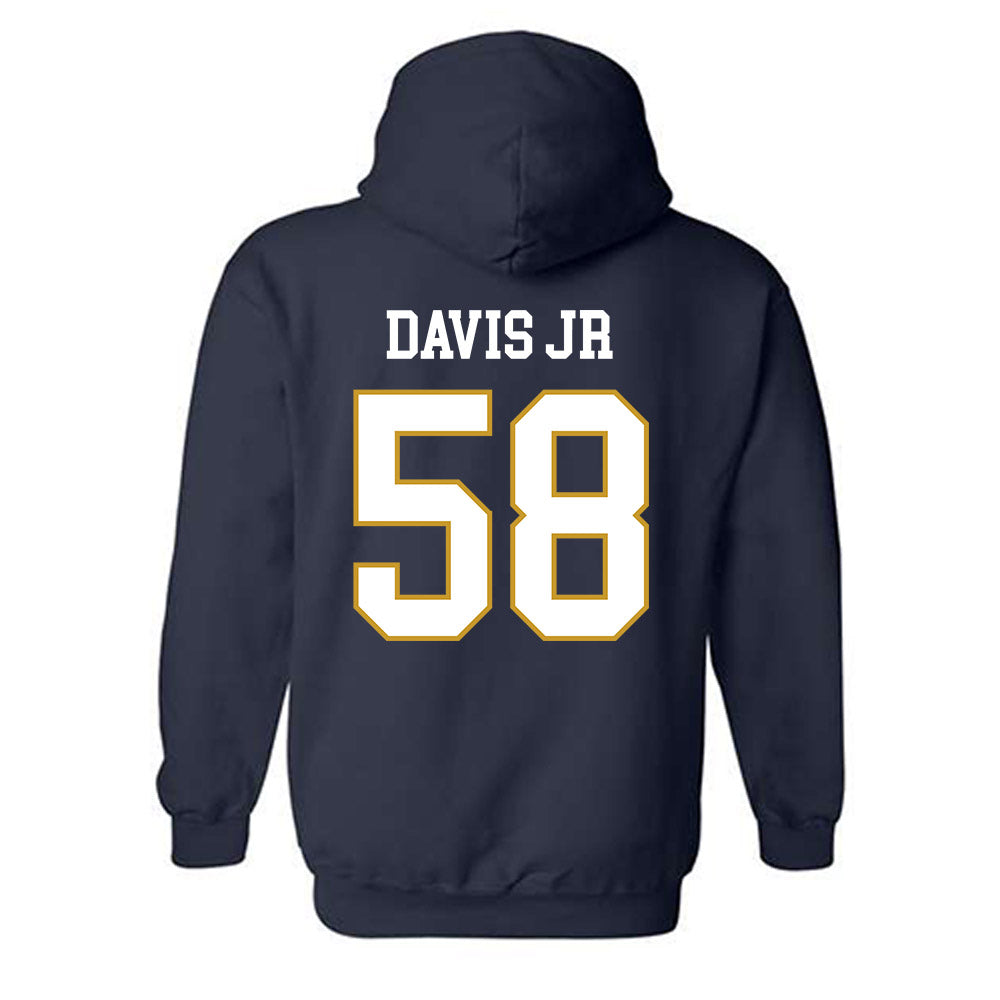 Notre Dame - NCAA Football : Thomas Davis Jr - Classic Fashion Shersey Hooded Sweatshirt-1