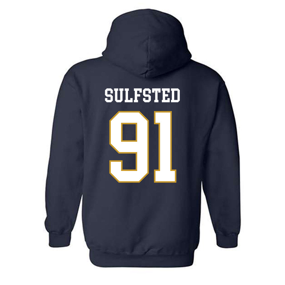 Notre Dame - NCAA Football : Gordy Sulfsted - Classic Fashion Shersey Hooded Sweatshirt-1