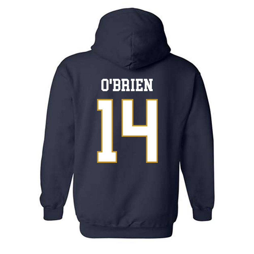 Notre Dame - NCAA Women's Lacrosse : Franny O'Brien - Classic Fashion Shersey Hooded Sweatshirt-1