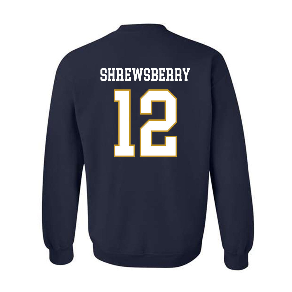 Notre Dame - NCAA Men's Basketball : Nick Shrewsberry - Classic Fashion Shersey Crewneck Sweatshirt-1