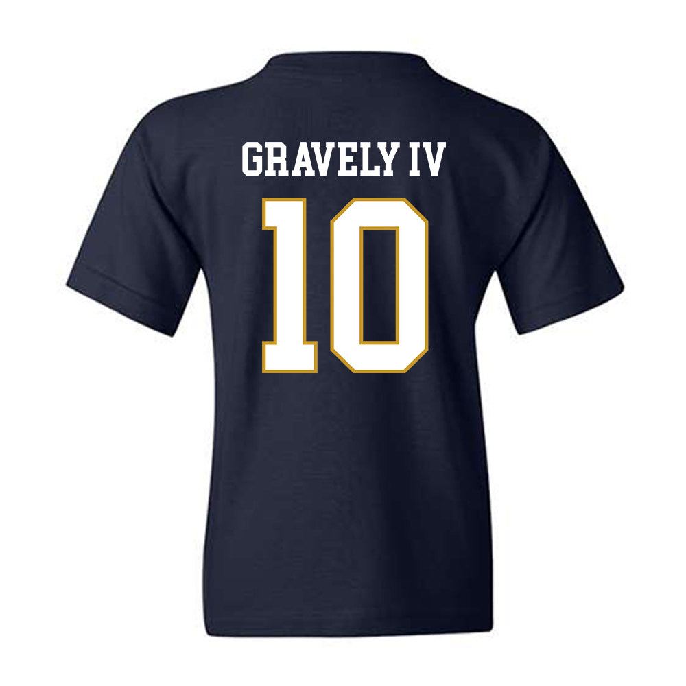Notre Dame - NCAA Baseball : Warren Gravely IV - Classic Fashion Shersey Youth T-Shirt-1
