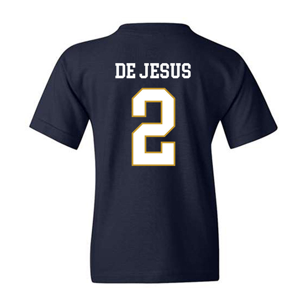 Notre Dame - NCAA Women's Basketball : Vanessa de Jesus - Classic Fashion Shersey Youth T-Shirt-1