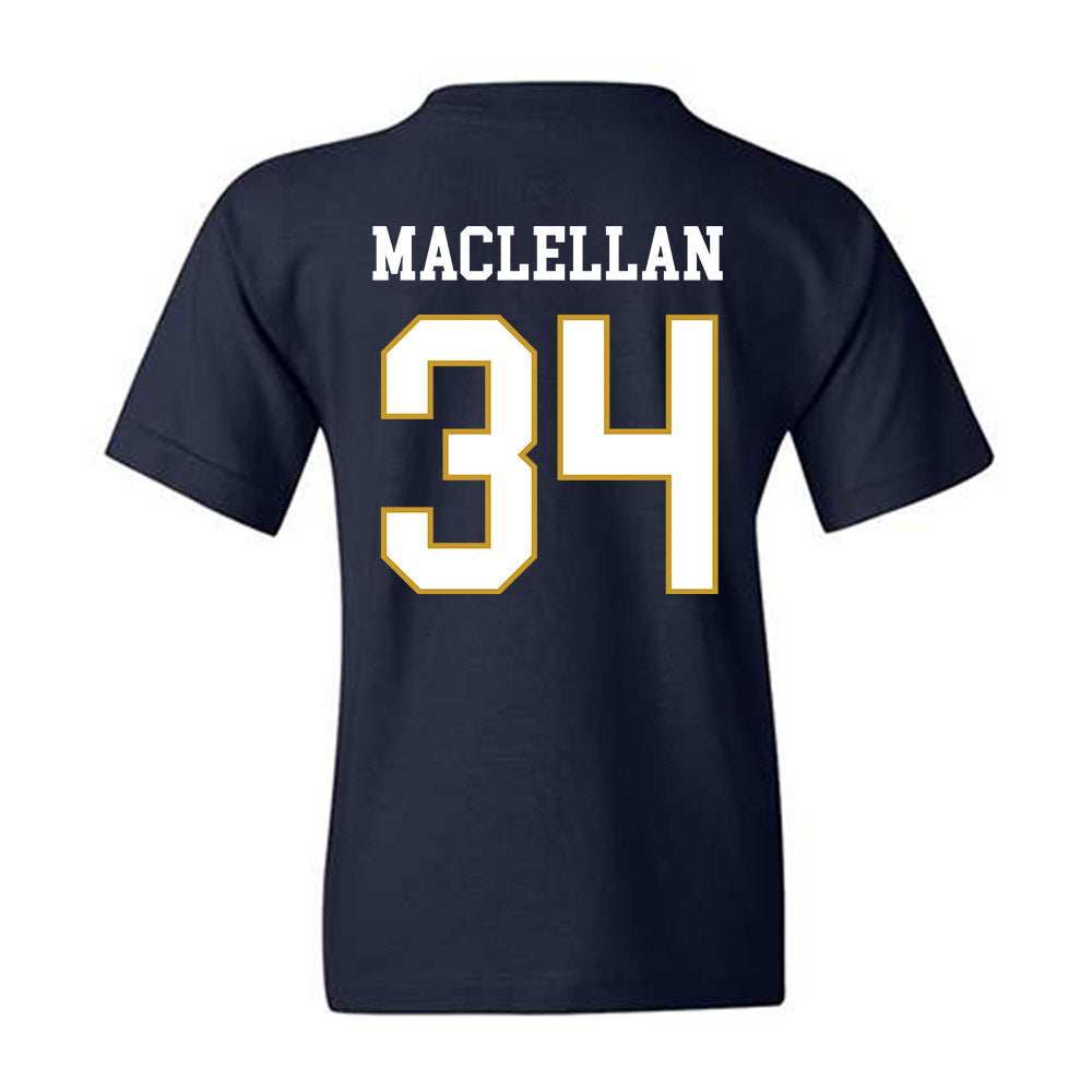 Notre Dame - NCAA Men's Basketball : Matthew MacLellan - Classic Fashion Shersey Youth T-Shirt-1