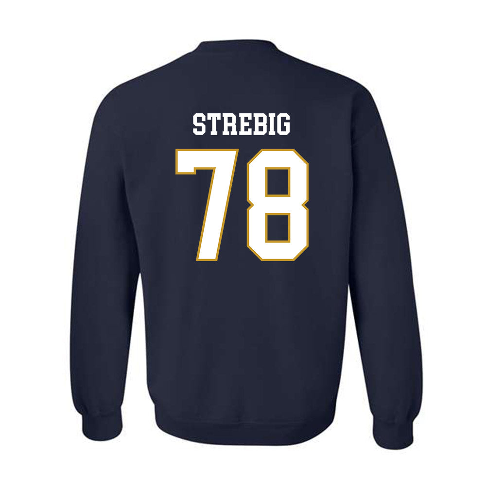 Notre Dame - NCAA Football : Owen Strebig - Classic Fashion Shersey Crewneck Sweatshirt-1