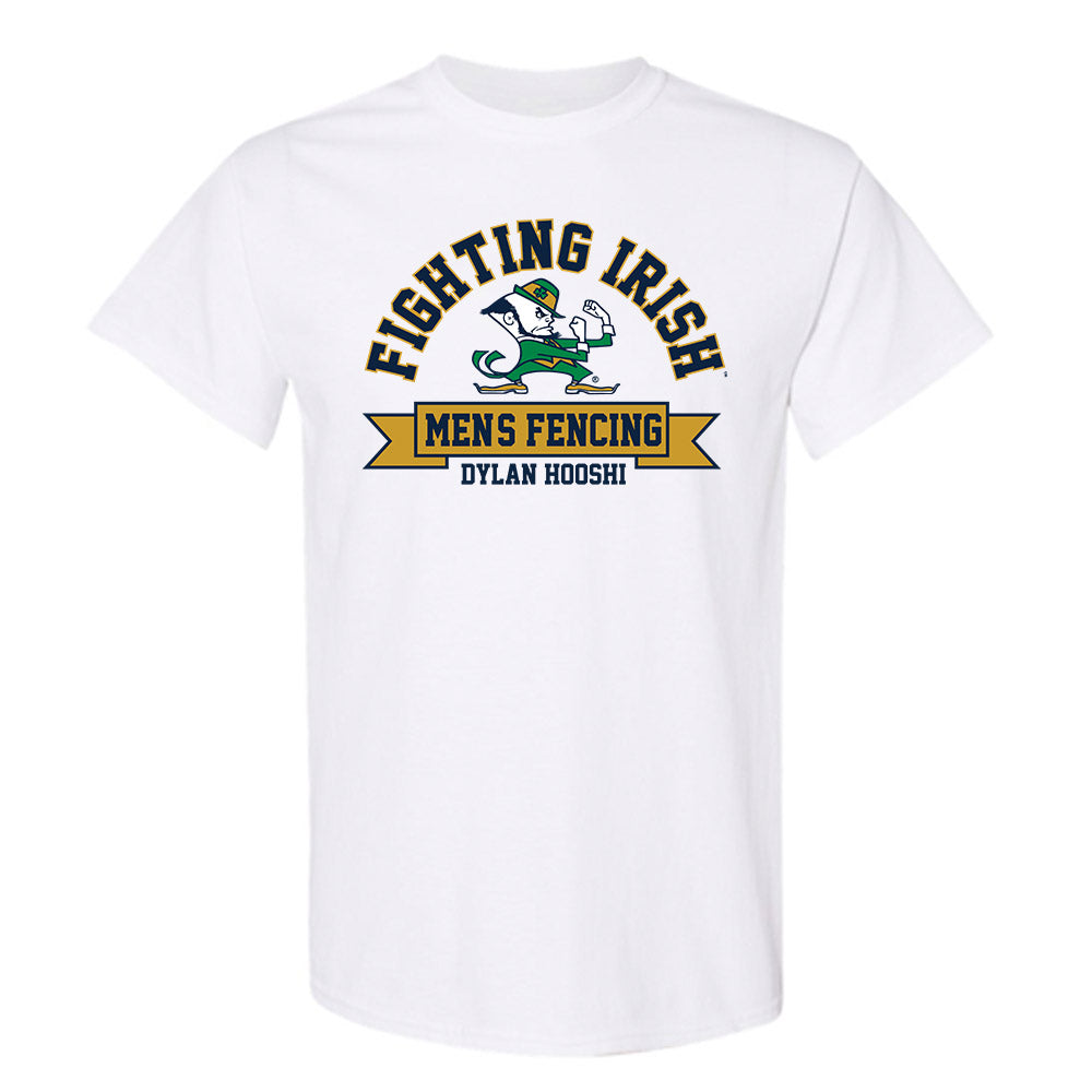 Notre Dame - NCAA Men's Fencing : Dylan Hooshi - Classic Fashion Shersey T-Shirt