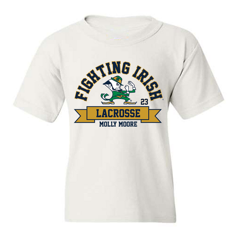 Notre Dame - NCAA Women's Lacrosse : Molly Moore - Classic Fashion Shersey Youth T-Shirt-0