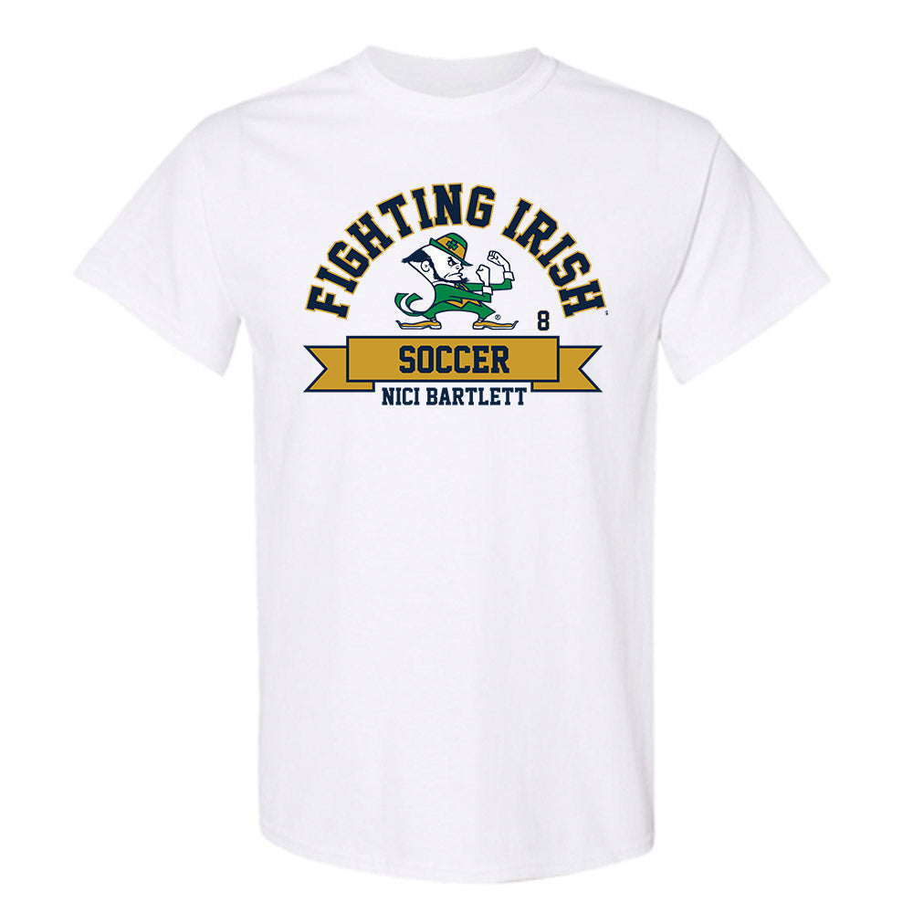 Notre Dame - NCAA Men's Soccer : Nici Bartlett - Classic Fashion Shersey T-Shirt-0