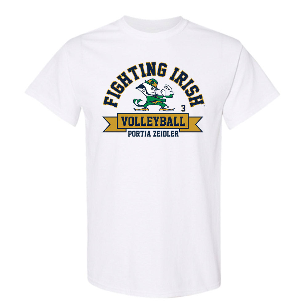 Notre Dame - NCAA Women's Volleyball : Portia Zeidler - Classic Fashion Shersey T-Shirt-0