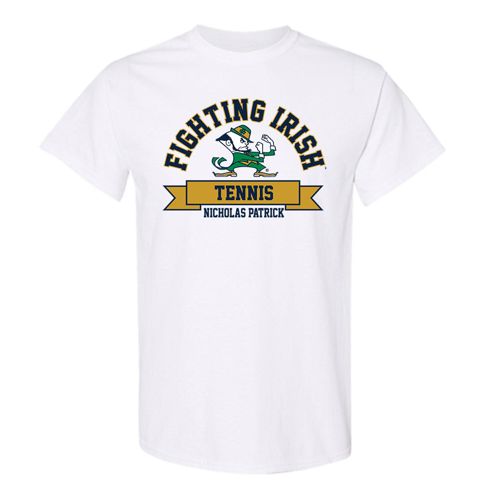 Notre Dame - NCAA Men's Tennis : Nicholas Patrick - Classic Fashion Shersey T-Shirt-0