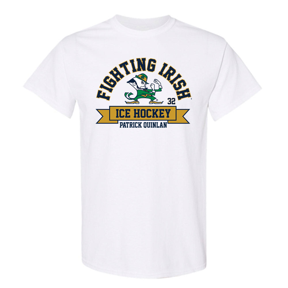 Notre Dame - NCAA Men's Ice Hockey : Patrick Quinlan - Classic Fashion Shersey T-Shirt-0
