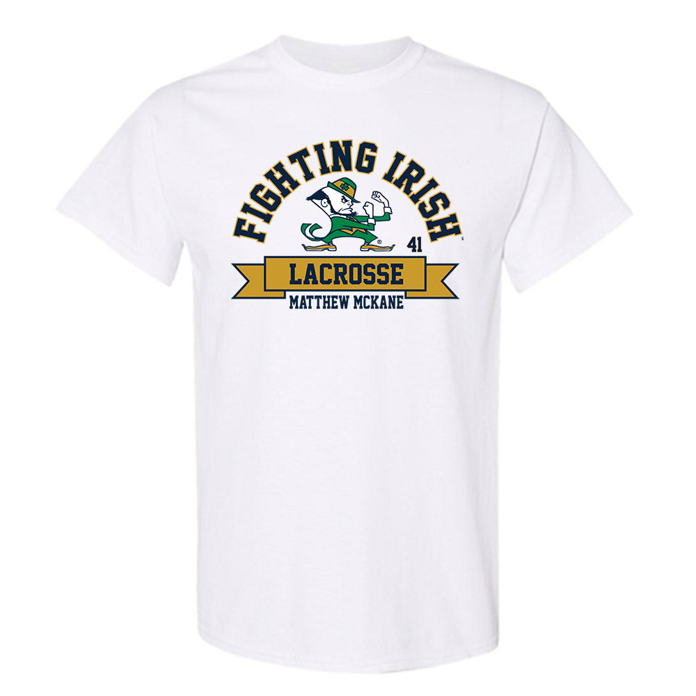 Notre Dame - NCAA Men's Lacrosse : Matthew McKane - Classic Fashion Shersey T-Shirt-0