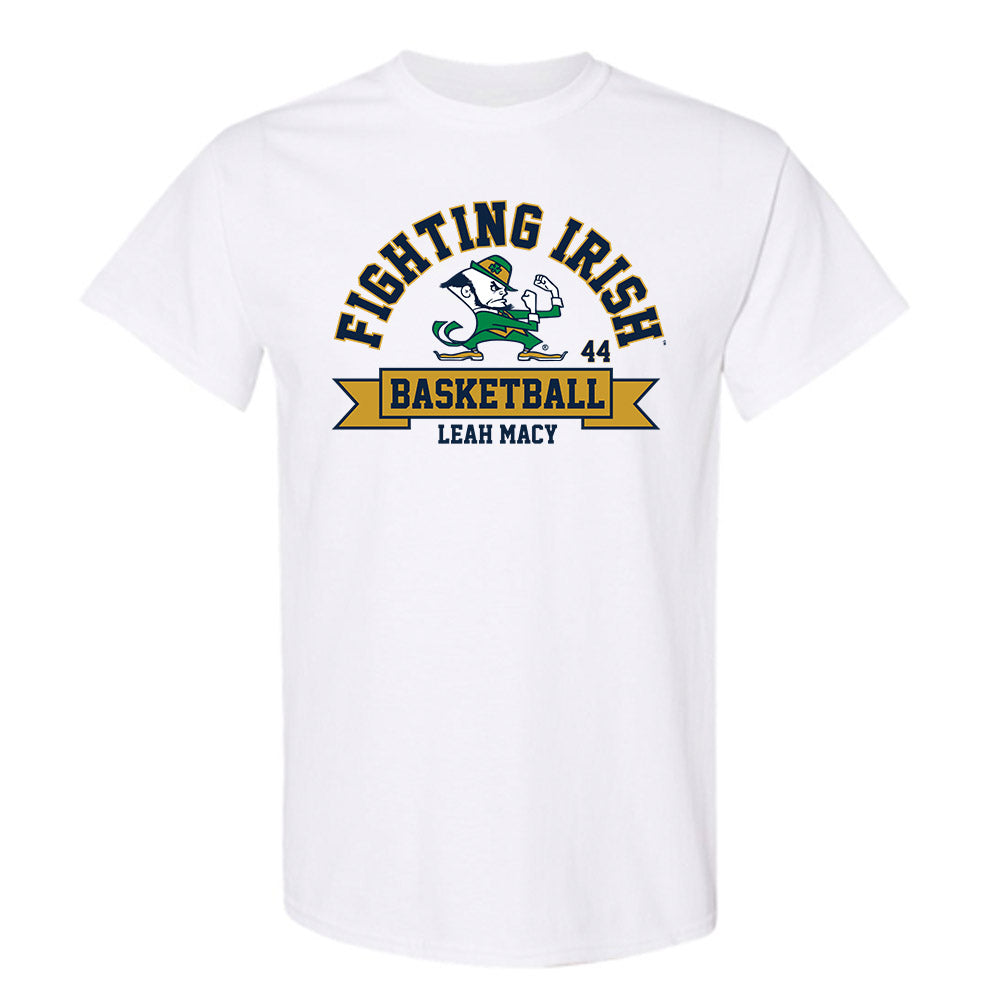 Notre Dame - NCAA Women's Basketball : Leah Macy - Classic Fashion Shersey T-Shirt-0