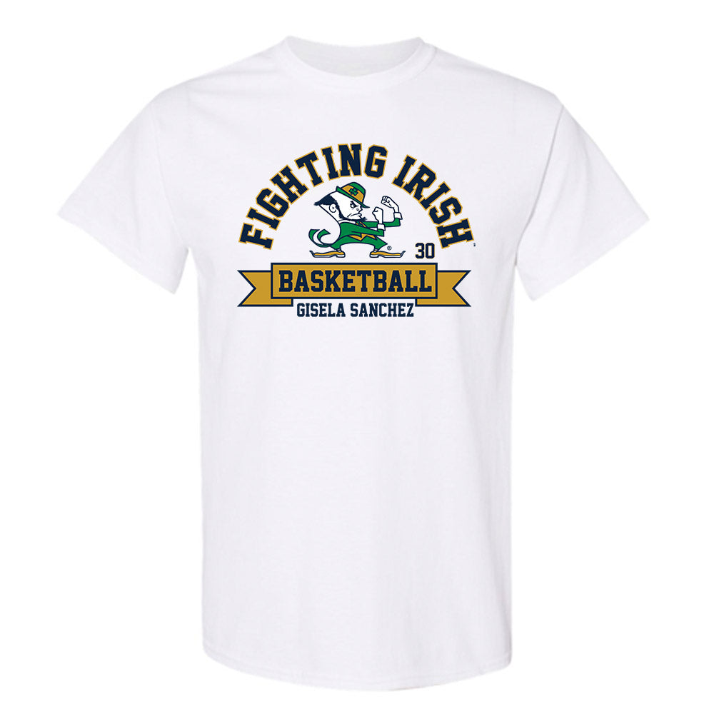 Notre Dame - NCAA Women's Basketball : Gisela Sanchez - Classic Fashion Shersey T-Shirt-0