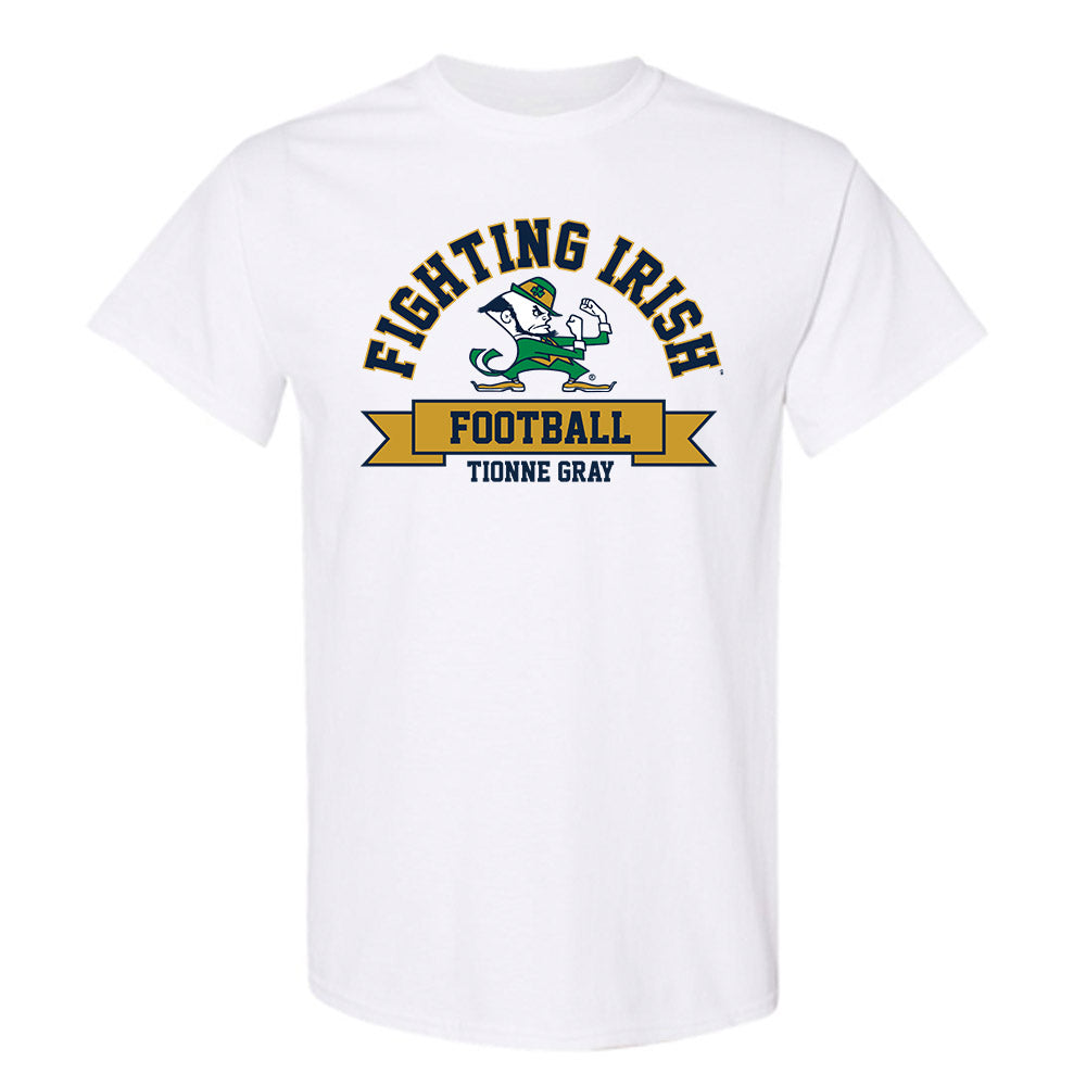 Notre Dame - NCAA Football : Tionne Gray - Classic Fashion Shersey T-Shirt-0