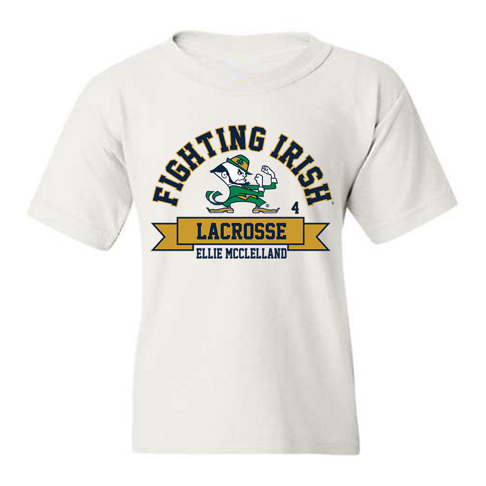 Notre Dame - NCAA Women's Lacrosse : Ellie McClelland - Classic Fashion Shersey Youth T-Shirt-0
