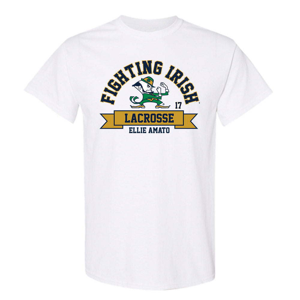 Notre Dame - NCAA Women's Lacrosse : Ellie Amato - Classic Fashion Shersey T-Shirt-0