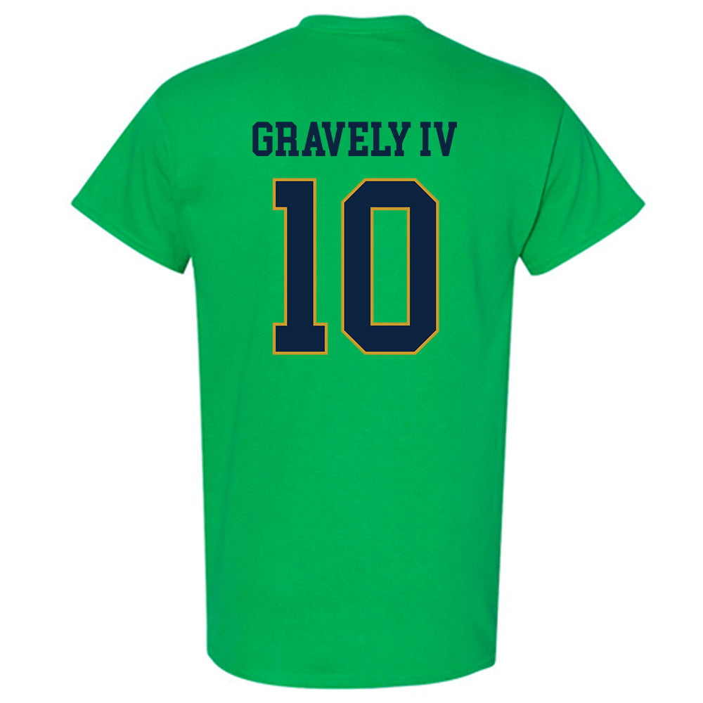 Notre Dame - NCAA Baseball : Warren Gravely IV - Classic Fashion Shersey T-Shirt-1