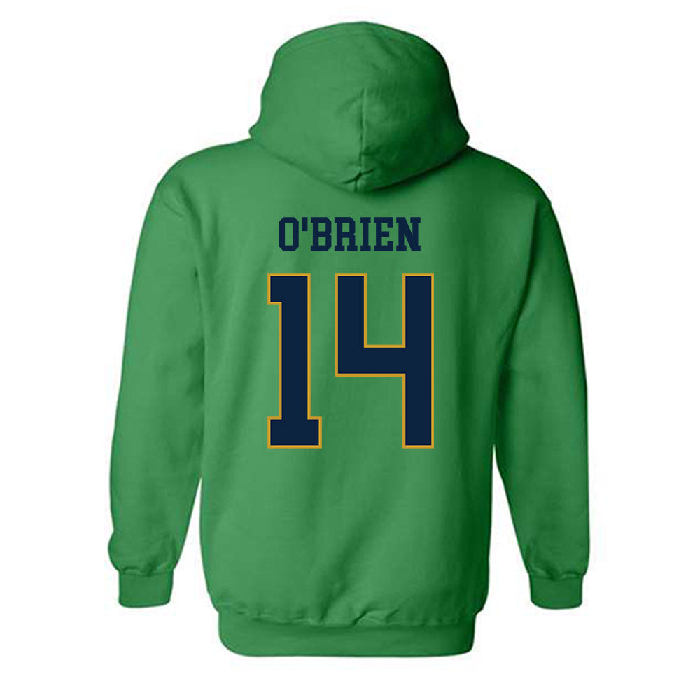 Notre Dame - NCAA Women's Lacrosse : Franny O'Brien - Classic Fashion Shersey Hooded Sweatshirt-1