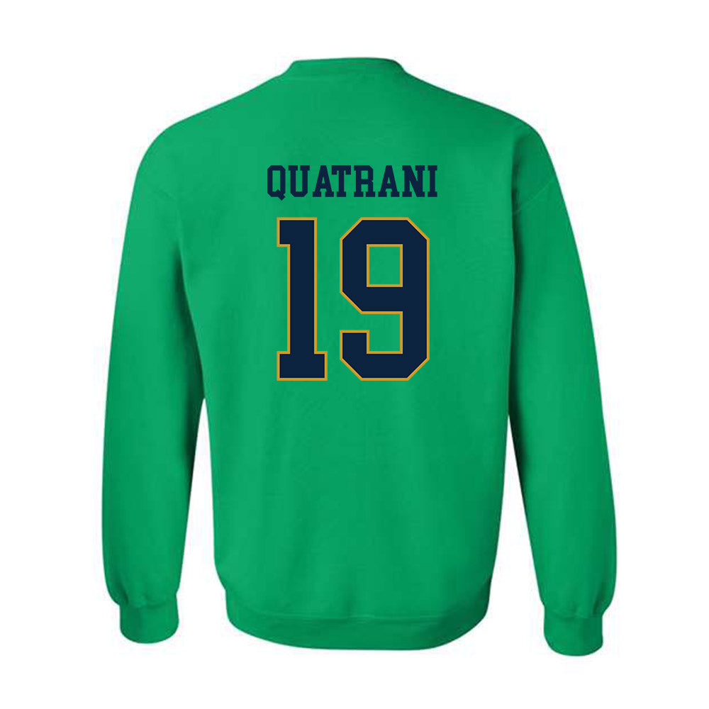 Notre Dame - NCAA Baseball : Mark Quatrani - Classic Fashion Shersey Crewneck Sweatshirt-1