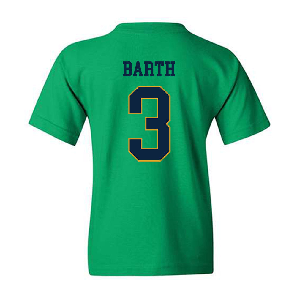 Notre Dame - NCAA Baseball : Mason Barth - Classic Fashion Shersey Youth T-Shirt-1