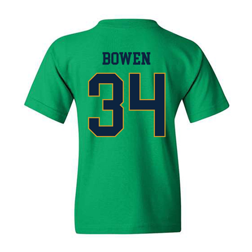 Notre Dame - NCAA Football : Drayk Bowen - Classic Fashion Shersey Youth T-Shirt-1