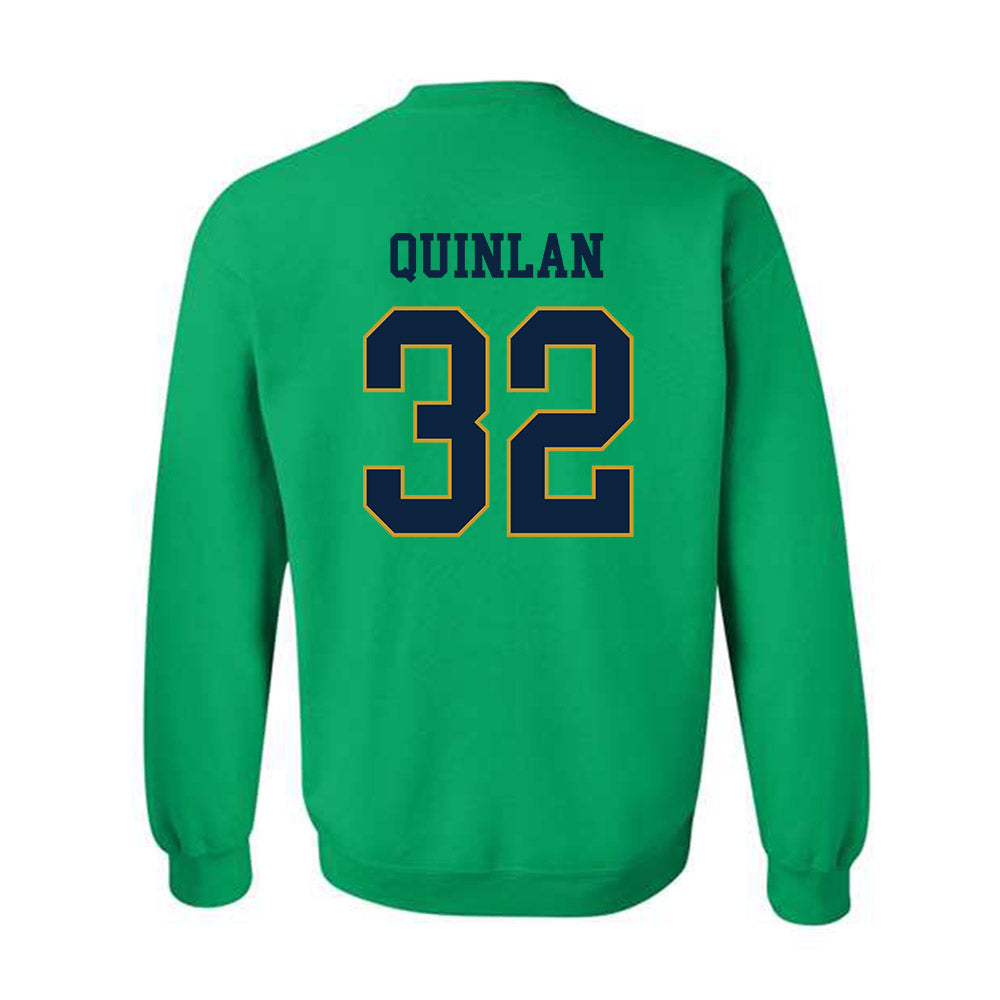 Notre Dame - NCAA Men's Ice Hockey : Patrick Quinlan - Classic Fashion Shersey Crewneck Sweatshirt-1