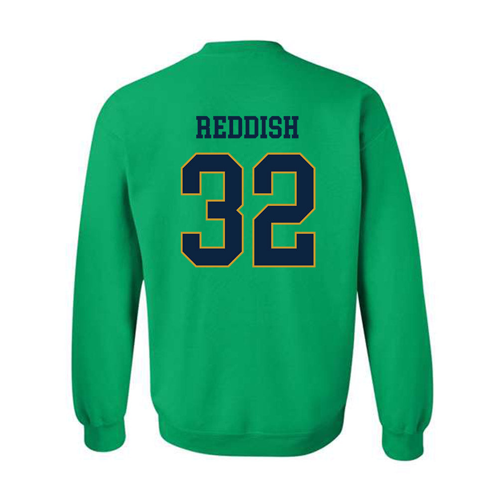 Notre Dame - NCAA Football : Nick Reddish - Classic Fashion Shersey Crewneck Sweatshirt-1